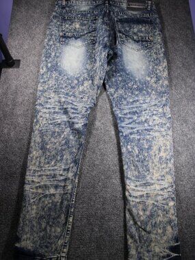 Denim And Rivets Premium Men's Jeans Acid Wash Zipper Fly Size 34/30